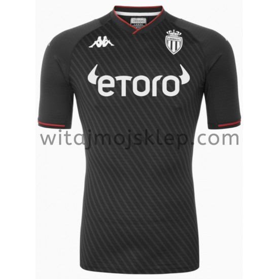 Koszulka AS Monaco Stroje Wyjazdowe 2021-2022 Krótkie Rękawy