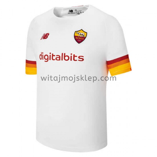 Koszulka AS Roma Stroje Wyjazdowe 2021-2022 Krótkie Rękawy