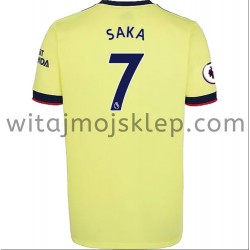 Koszulka Arsenal Bukayo Saka 7 Stroje Wyjazdowe 2021-2022 Krótkie Rękawy