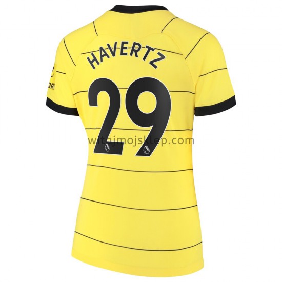 Koszulka Chelsea Kai Havertz 29 Damska Stroje Wyjazdowe 2021-2022 Krótkie Rękawy