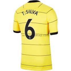 Koszulka Chelsea Thiago Silva 6 Stroje Wyjazdowe 2021-2022 Krótkie Rękawy