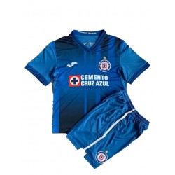 Koszulka Cruz Azul Dziecięca Stroje Domowe 2021-2022 Krótkie Rękawy