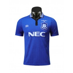 Koszulka Everton Retro Stroje Domowe 1995 Krótkie Rękawy