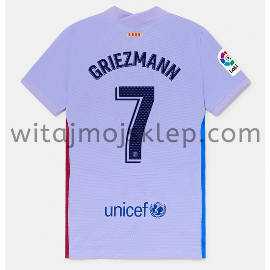 Koszulka FC Barcelona Antoine Griezmann 7 Stroje Wyjazdowe 2021-2022 Krótkie Rękawy