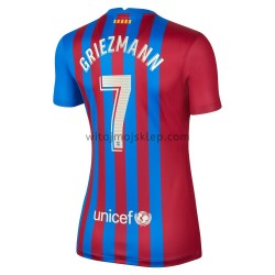 Koszulka FC Barcelona Antoine Griezmann 7 Damska Stroje Domowe 2021-2022 Krótkie Rękawy