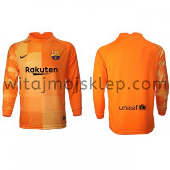 Koszulka FC Barcelona Bramkarskie Stroje Domowe 2021-2022 Długie Rękawy