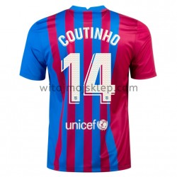 Koszulka FC Barcelona Philippe Coutinho 14 Stroje Domowe 2021-2022 Krótkie Rękawy