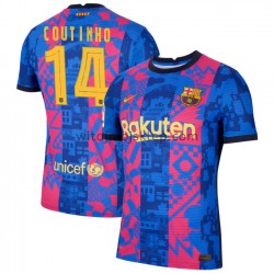 Koszulka FC Barcelona Philippe Coutinho 14 Trzeci Strój 2021-2022 Krótkie Rękawy