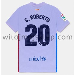 Koszulka FC Barcelona Sergi Roberto 20 Stroje Wyjazdowe 2021-2022 Krótkie Rękawy