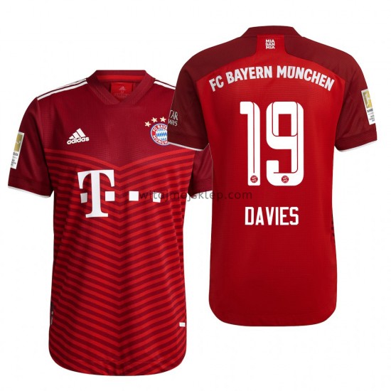 Koszulka Bayern Monachium Alphonso Davies 19 Stroje Domowe 2021-2022 Krótkie Rękawy