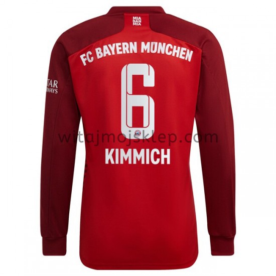 Koszulka Bayern Monachium Joshua Kimmich 6 Stroje Domowe 2021-2022 Długie Rękawy