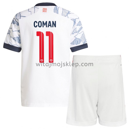 Koszulka Bayern Monachium Kingsley Coman 11 Dziecięca Trzeci Strój 2021-2022 Krótkie Rękawy