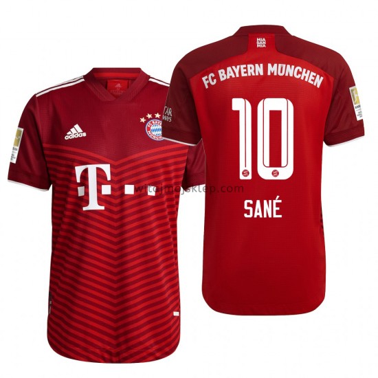 Koszulka Bayern Monachium Leroy Sane 10 Stroje Domowe 2021-2022 Krótkie Rękawy