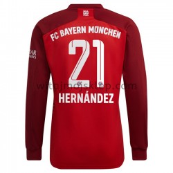 Koszulka Bayern Monachium Lucas Hernandez 21 Stroje Domowe 2021-2022 Długie Rękawy