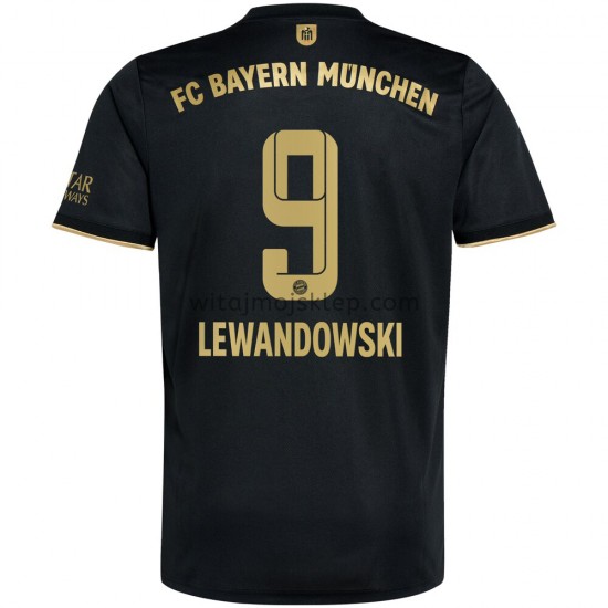 Koszulka Bayern Monachium Robert Lewandowski 9 Stroje Wyjazdowe 2021-2022 Krótkie Rękawy