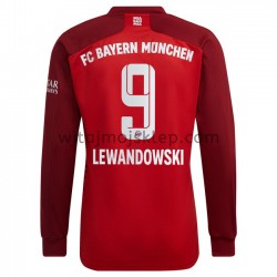 Koszulka Bayern Monachium Robert Lewandowski 9 Stroje Domowe 2021-2022 Długie Rękawy