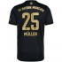 Koszulka Bayern Monachium Thomas Muller 25 Stroje Wyjazdowe 2021-2022 Krótkie Rękawy