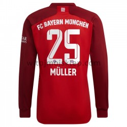 Koszulka Bayern Monachium Thomas Muller 25 Stroje Domowe 2021-2022 Długie Rękawy