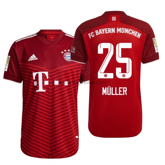 Koszulka Bayern Monachium Thomas Muller 25 Stroje Domowe 2021-2022 Krótkie Rękawy