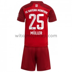 Koszulka Bayern Monachium Thomas Muller 25 Dziecięca Stroje Domowe 2021-2022 Krótkie Rękawy