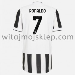 Koszulka Juventus Cristiano Ronaldo 7 Stroje Domowe 2021-2022 Krótkie Rękawy
