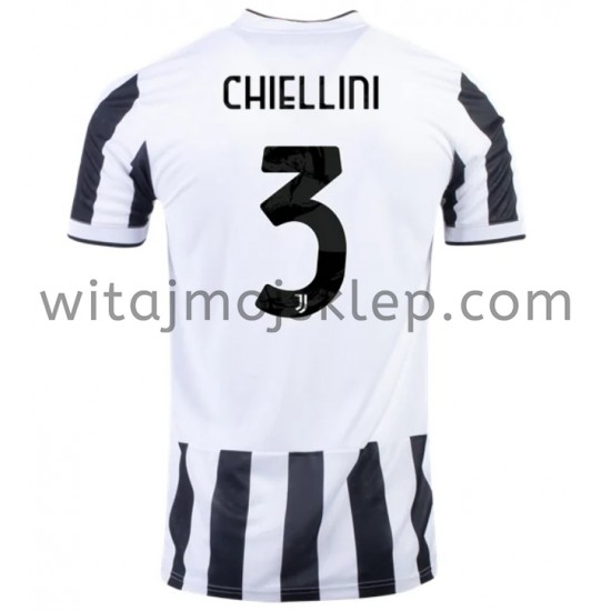 Koszulka Juventus Giorgio Chiellini 3 Stroje Domowe 2021-2022 Krótkie Rękawy