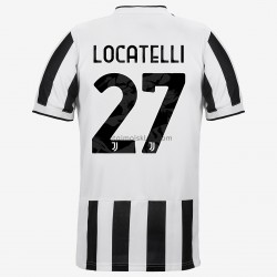 Koszulka Juventus Manuel Locatelli 27 Stroje Domowe 2021-2022 Krótkie Rękawy