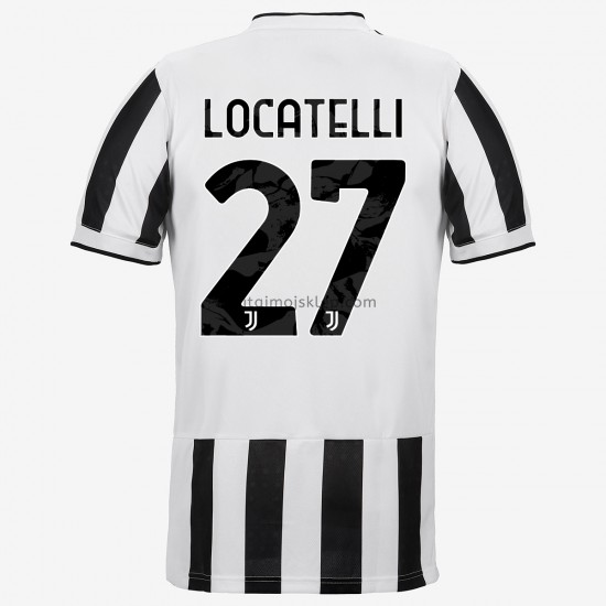 Koszulka Juventus Manuel Locatelli 27 Stroje Domowe 2021-2022 Krótkie Rękawy