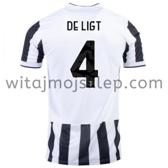 Koszulka Juventus Matthijs de Ligt 4 Stroje Domowe 2021-2022 Krótkie Rękawy