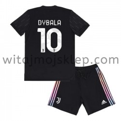 Koszulka Juventus Paulo Dybala 10 Dziecięca Stroje Wyjazdowe 2021-2022 Krótkie Rękawy