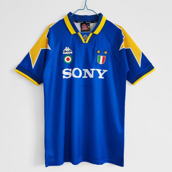 Koszulka Juventus Retro Stroje Wyjazdowe 1995-1996 Krótkie Rękawy