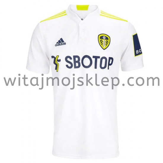 Koszulka Leeds United Stroje Domowe 2021-2022 Krótkie Rękawy