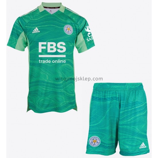 Koszulka Leicester City Bramkarskie Dziecięca Stroje Wyjazdowe 2021-2022 Krótkie Rękawy