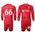 Koszulka Liverpool Alexander-Arnold 66 Dziecięca Stroje Domowe 2021-2022 Długie Rękawy
