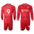 Koszulka Liverpool FIRMINO 9 Dziecięca Stroje Domowe 2021-2022 Długie Rękawy
