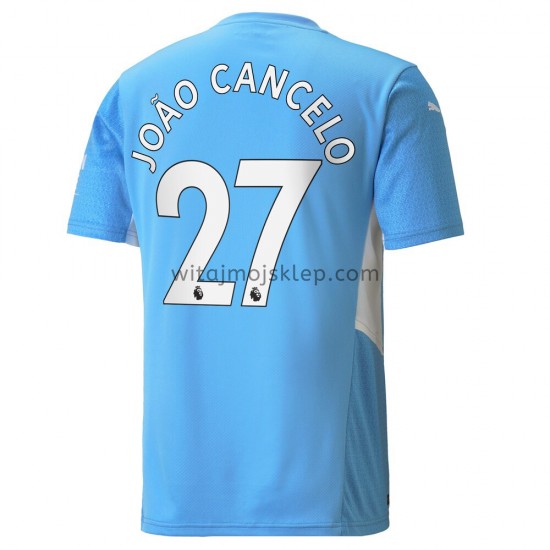 Koszulka Manchester City Joao Cancelo 27 Stroje Domowe 2021-2022 Krótkie Rękawy