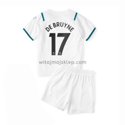 Koszulka Manchester City Kevin De Bruyne 17 Dziecięca Stroje Wyjazdowe 2021-2022 Krótkie Rękawy