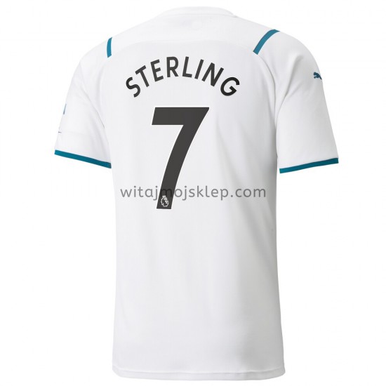 Koszulka Manchester City Raheem Sterling 7 Stroje Wyjazdowe 2021-2022 Krótkie Rękawy