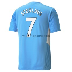 Koszulka Manchester City Raheem Sterling 7 Stroje Domowe 2021-2022 Krótkie Rękawy