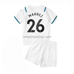 Koszulka Manchester City Riyad Mahrez 26 Dziecięca Stroje Wyjazdowe 2021-2022 Krótkie Rękawy
