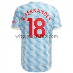 Koszulka Manchester United Bruno Fernandes 18 Stroje Wyjazdowe 2021-2022 Krótkie Rękawy