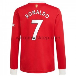 Koszulka Manchester United Cristiano Ronaldo 7 Stroje Domowe 2021-2022 Długie Rękawy