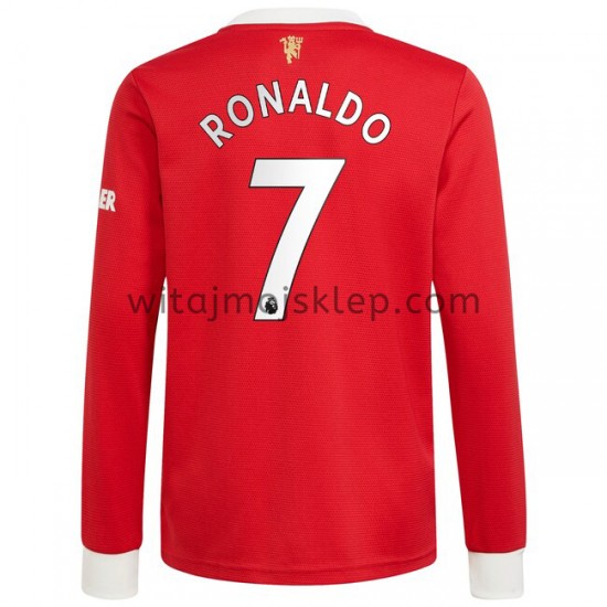 Koszulka Manchester United Cristiano Ronaldo 7 Stroje Domowe 2021-2022 Długie Rękawy