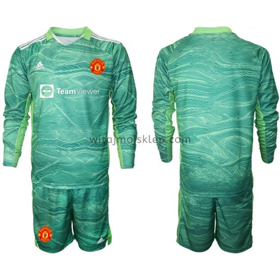 Koszulka Manchester United Bramkarskie Dziecięca Trzeci Strój 2021-2022 Długie Rękawy