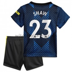 Koszulka Manchester United Luke Shaw 23 Dziecięca Trzeci Strój 2021-2022 Krótkie Rękawy