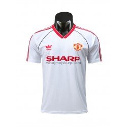 Koszulka Manchester United Retro Stroje Wyjazdowe 1988 Krótkie Rękawy