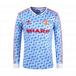 Koszulka Manchester United Retro Stroje Domowe 1992 Długie Rękawy Mens
