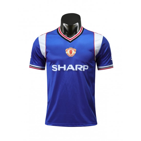 Koszulka Manchester United Retro Trzeci Strój 1985 Krótkie Rękawy
