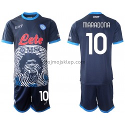 Koszulka SSC SSC Napoli Diego Maradona 10 Special 2 Dziecięca Stroje Domowe 2021-2022 Krótkie Rękawy