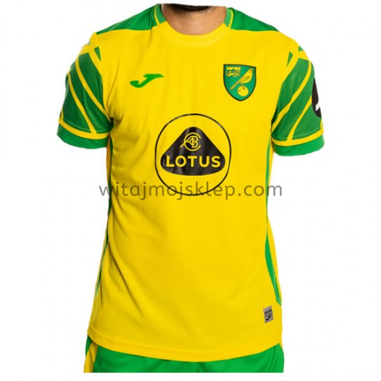 Koszulka Norwich City Stroje Domowe 2021-2022 Krótkie Rękawy